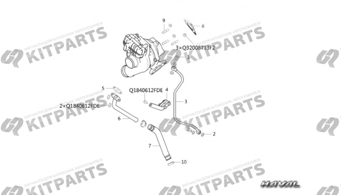 Турбокомпрессор 2 Haval Wingle 7