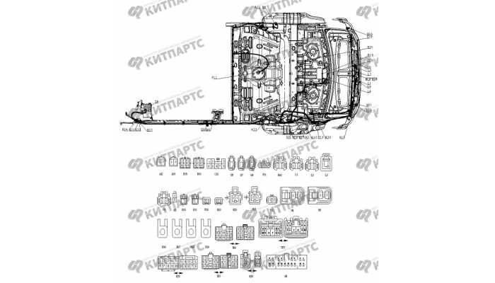 Жгут проводов задний BYD F3 (F3R)