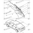 Молдинг крышки багажника