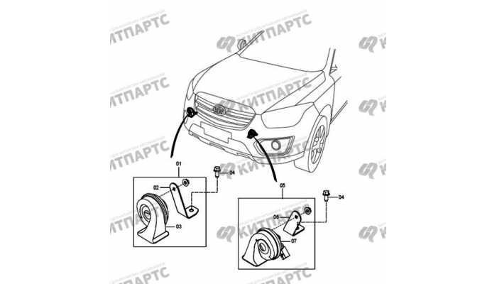 Звуковой сигнал FAW Besturn X80