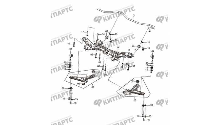 Front sub-frame and stabilizer bar-MT FAW Oley