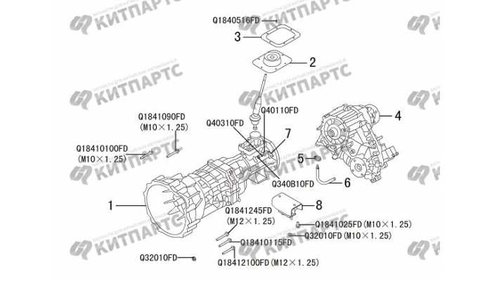 Коробка передач и раздаточная коробка в сборе Great Wall Hover H5